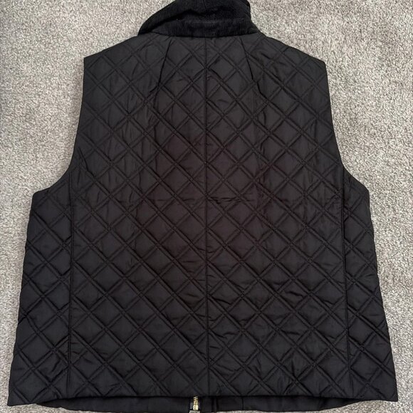 NEW J Crew Womens Quilted Puffer Barn Vest Snaps Zip Pockets Black S $500 NWT - Picture 5 of 5